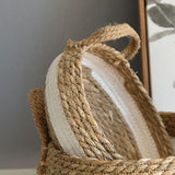 Cotton Rope Basket Rope Baskets Fabric Tray for Home Decor S