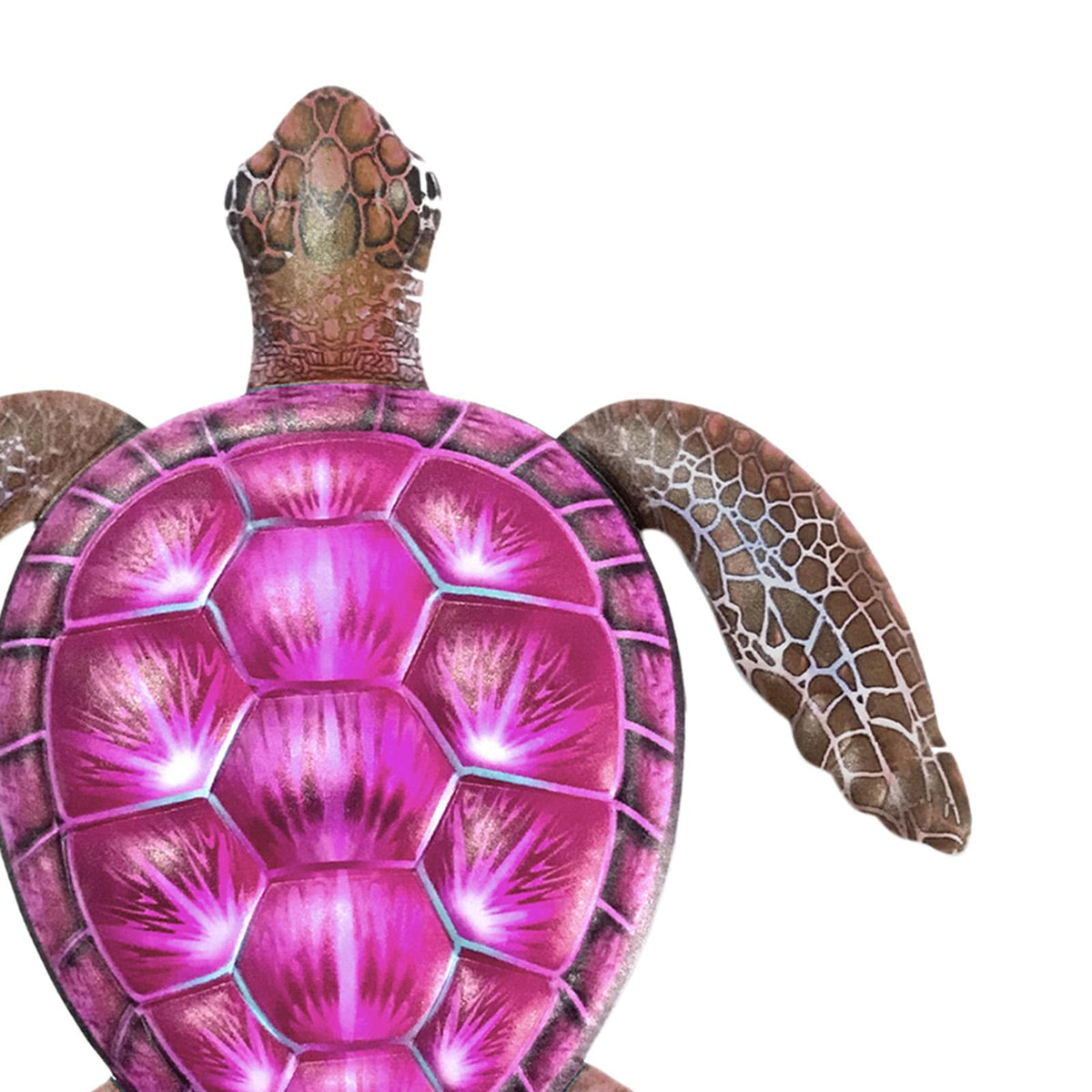 Natural Style Metal Wall Decor Animal Ornament Turtle Decoration for Home Red