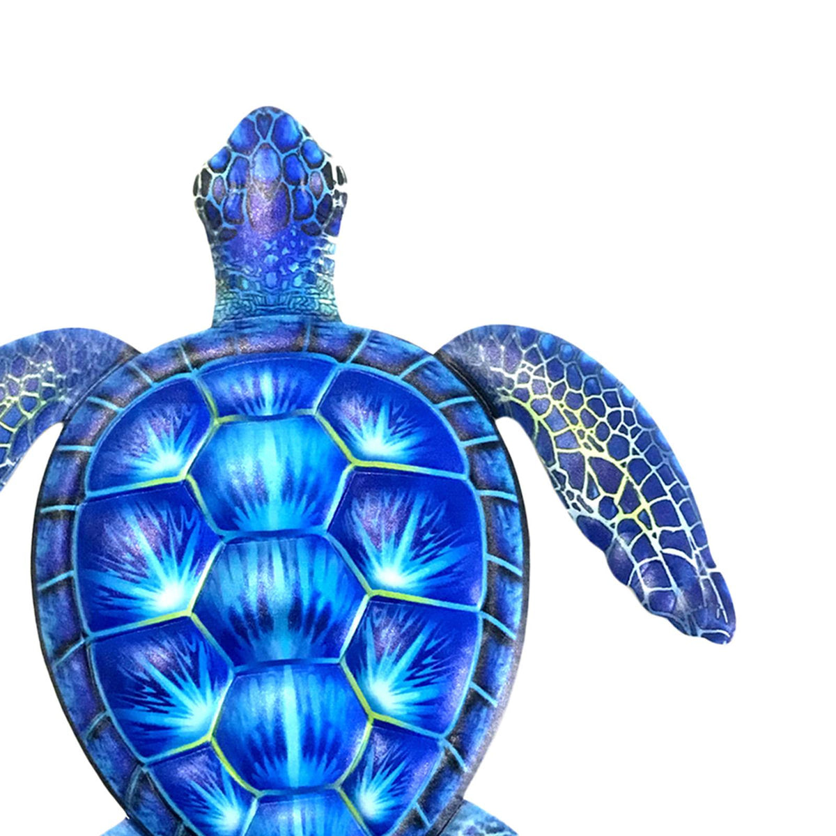 Natural Style Metal Wall Decor Animal Ornament Turtle Decoration for Home Blue