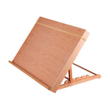 Maxbell Artist Beech Wooden Tabletop Sketch Box Easel Drawer 47x36CM