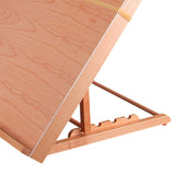 Maxbell Artist Beech Wooden Tabletop Sketch Box Easel Drawer 47x36CM