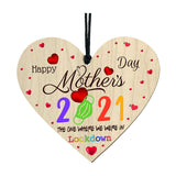 Wooden Happy Mothers Day Tag Hanging Pendant Brithday Gift Home Decoration B
