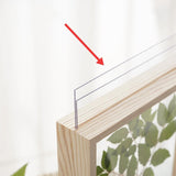 Maxbell Wood Plant Specimen Photo Frame Transparent Dried Flowers Wedding Wall Decor 21.3x21.3cm