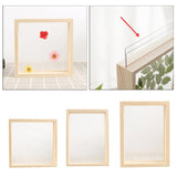 Maxbell Wood Plant Specimen Photo Frame Transparent Dried Flowers Wedding Wall Decor 21.3x21.3cm