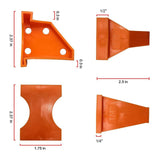 Maxbell 20Pcs Spacers Wood Flooring Laminate Installation Floor Fitting Kit Set