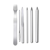 Maxbell Paracord FID Set Lacing with Velvet Bag for DIY Strings Bracelet Crafts Tool 6pcs