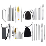 Maxbell Paracord FID Set Lacing with Velvet Bag for DIY Strings Bracelet Crafts Tool 6pcs