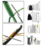 Maxbell Paracord FID Set Lacing with Velvet Bag for DIY Strings Bracelet Crafts Tool 6pcs