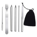 Maxbell Paracord FID Set Lacing with Velvet Bag for DIY Strings Bracelet Crafts Tool 6pcs