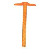 Maxbell Transparent inch Metric T-Square Plastic General Layout Work orange yellow