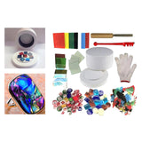 Maxbell 10 Pieces Professional Microwave Kiln Kit Fusing Glass Jewelry Set Making