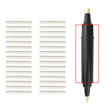 Maxbell 30x Refillable Pen Double Head Fine Replacement Nib Whiteboard Pen Tool DIY 80x10MM
