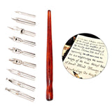 Maxbell Cartoon Comic Dip Pen Set Calligraphy and 9 Nibs for Writing Sketch Mapping