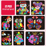 Maxbell Art Craft Transfer Cartoon Paint Creative Learning Drawing Animal Paradise