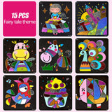 Maxbell Art Craft Transfer Cartoon Paint Creative Learning Drawing Fairy Tale