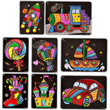 Maxbell Art Craft Transfer Cartoon Paint Creative Learning Drawing Transportation