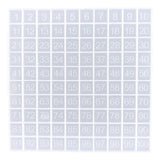 Maxbell Silicone 1-100 Number Board Mold Epoxy Casting Mould Resin Crafts Supplies