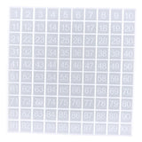 Maxbell Silicone 1-100 Number Board Mold Epoxy Casting Mould Resin Crafts Supplies