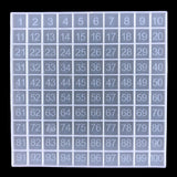 Maxbell Silicone 1-100 Number Board Mold Epoxy Casting Mould Resin Crafts Supplies