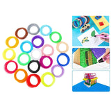 Maxbell 20Pcs 3D Printer Filament 1.75mm 3D Drawing Printer Pen Spool Roll Printing