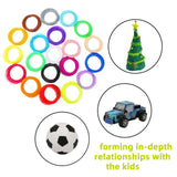 Maxbell 20Pcs 3D Printer Filament 1.75mm 3D Drawing Printer Pen Spool Roll Printing