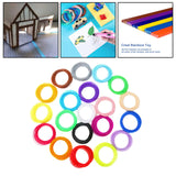 Maxbell 20Pcs 3D Printer Filament 1.75mm 3D Drawing Printer Pen Spool Roll Printing