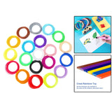 Maxbell 20Pcs 3D Printer Filament 1.75mm 3D Drawing Printer Pen Spool Roll Printing