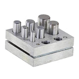 Maxbell 7 Sizes Disc Cutter Set Durable Accessories ,Coin Pendant Punch and Die Set