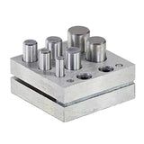 Maxbell 7 Sizes Disc Cutter Set Durable Accessories ,Coin Pendant Punch and Die Set