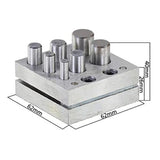 Maxbell 7 Sizes Disc Cutter Set Durable Accessories ,Coin Pendant Punch and Die Set