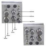 Maxbell 7 Sizes Disc Cutter Set Durable Accessories ,Coin Pendant Punch and Die Set