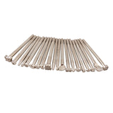 Maxbell 20PCS Leather Tools Working Saddle Making Set Carving Craft Stamp Punch Tool White