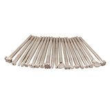 Maxbell 20PCS Leather Tools Working Saddle Making Set Carving Craft Stamp Punch Tool White