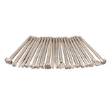 Maxbell 20PCS Leather Tools Working Saddle Making Set Carving Craft Stamp Punch Tool White