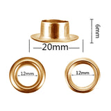 Maxbell 5/8/10/12mm Leathercraft Eyelets + Punch Tools Kits Grommets Rings 12mm