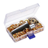 Maxbell 5/8/10/12mm Leathercraft Eyelets + Punch Tools Kits Grommets Rings 12mm