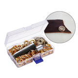 Maxbell 5/8/10/12mm Leathercraft Eyelets + Punch Tools Kits Grommets Rings 12mm