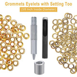 Maxbell 5/8/10/12mm Leathercraft Eyelets + Punch Tools Kits Grommets Rings 8mm