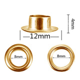 Maxbell 5/8/10/12mm Leathercraft Eyelets + Punch Tools Kits Grommets Rings 8mm