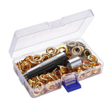 Maxbell 5/8/10/12mm Leathercraft Eyelets + Punch Tools Kits Grommets Rings 8mm