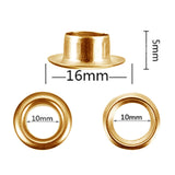 Maxbell 5/8/10/12mm Leathercraft Eyelets + Punch Tools Kits Grommets Rings 10mm