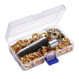 Maxbell 5/8/10/12mm Leathercraft Eyelets + Punch Tools Kits Grommets Rings 10mm