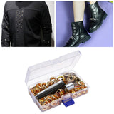 Maxbell 5/8/10/12mm Leathercraft Eyelets + Punch Tools Kits Grommets Rings 10mm