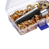 Maxbell 5/8/10/12mm Leathercraft Eyelets + Punch Tools Kits Grommets Rings 5mm