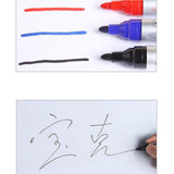 Maxbell 15 Pcs/Pack White Board Markers Pen Erasable 3 Colors Water-Based for Office