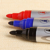 Maxbell 15 Pcs/Pack White Board Markers Pen Erasable 3 Colors Water-Based for Office