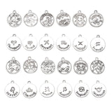 Maxbell 24x Mens Retro Pendant Star Sign Horoscope Semi-Matte Finish Birthday Gift