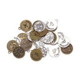 Maxbell 24x Mens Retro Pendant Star Sign Horoscope Semi-Matte Finish Birthday Gift