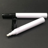 Maxbell 10Pcs Empty Whiteboard Pen Blank Paint Whiteboard Pen Barrels Tube Marker White Rod Oblique