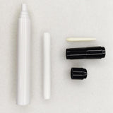 Maxbell 10Pcs Empty Whiteboard Pen Blank Paint Whiteboard Pen Barrels Tube Marker White Rod Oblique